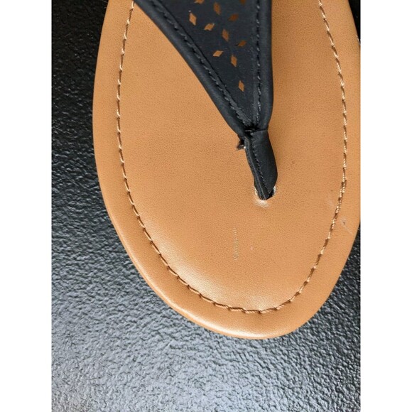 A.N.A A New Approach Sabrina Sandal Thong Black Size 6 - Picture 8 of 10